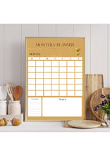 Load image into Gallery viewer, Printable monthly planner A2 poster for wall | 4 colors
