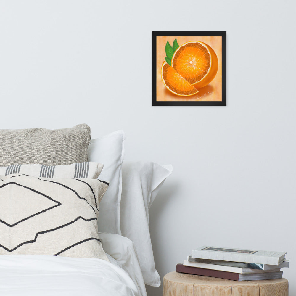 Orange fruit painting Framed Art